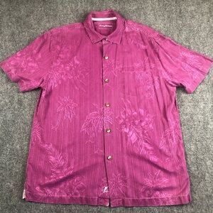 Tommy Bahama Men's Silk Short Sleeve Button-Down Shirt